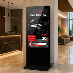Tótem Publicitario Digital Táctil 55" Full HD - Android 9 - Cartelería Vertical para Interior