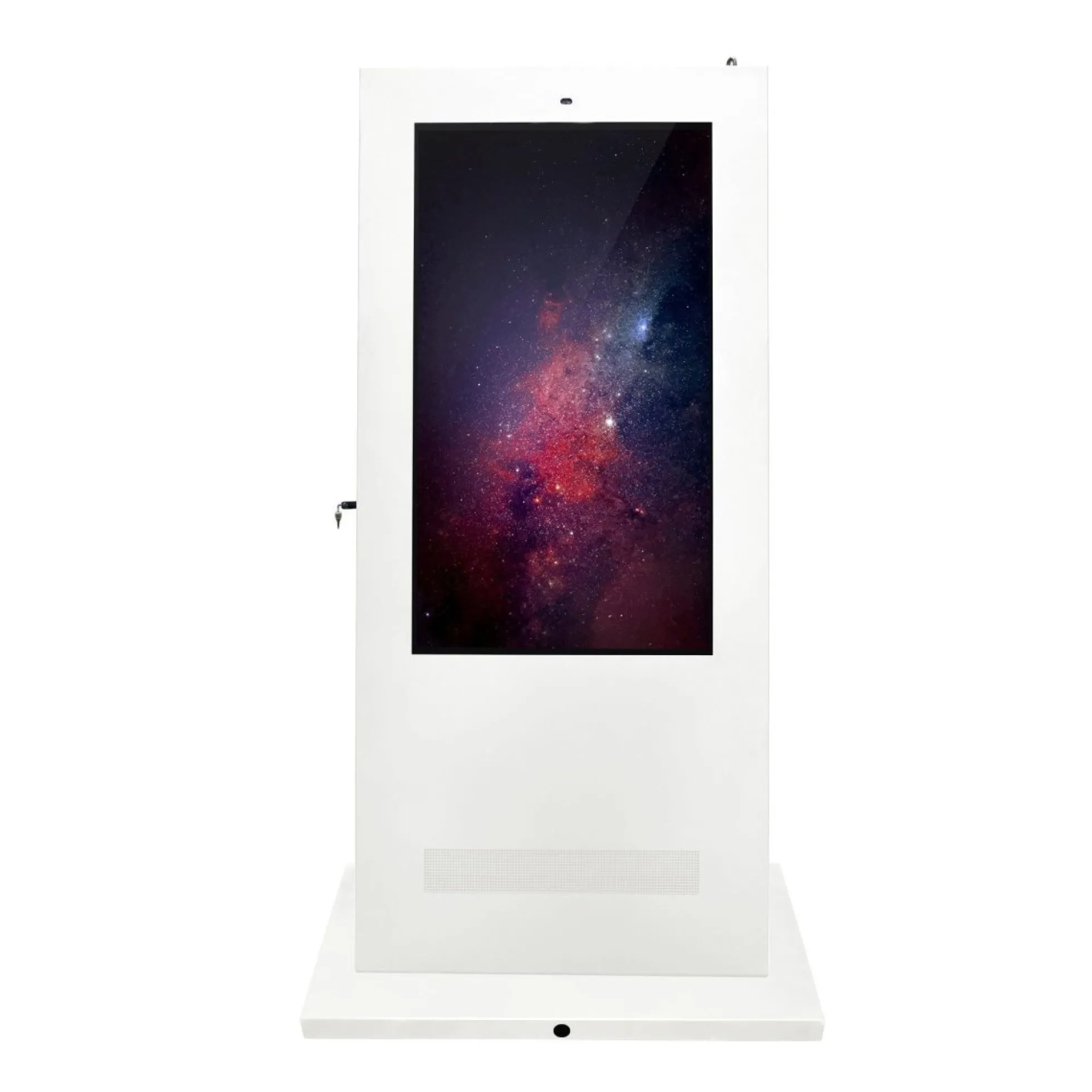 Tótem publicitario exterior pantalla LCD 55"- Doble cara - No táctil - Android - Blanco