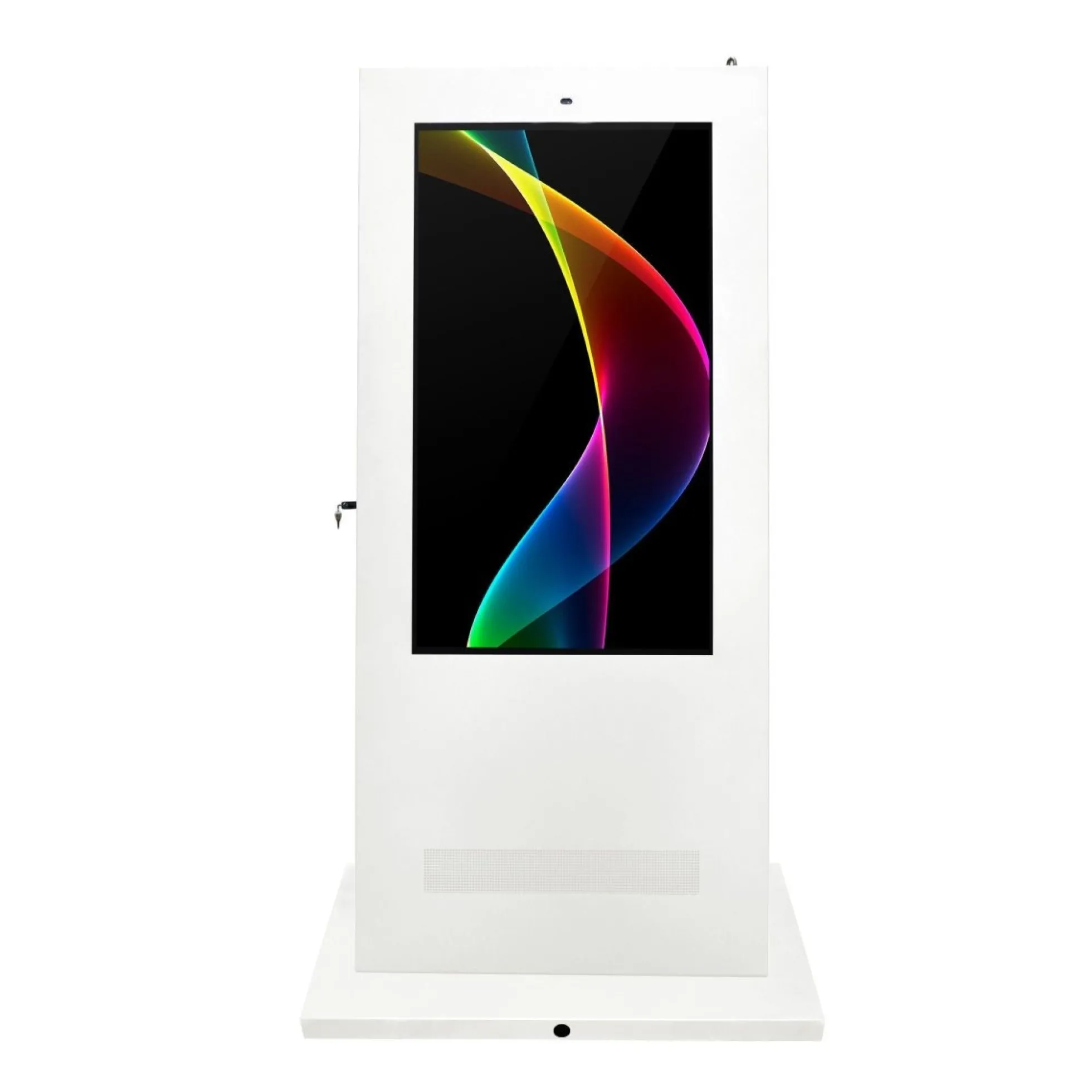 Tótem publicitario exterior pantalla LCD 55"- Doble cara - No táctil - Android - Blanco