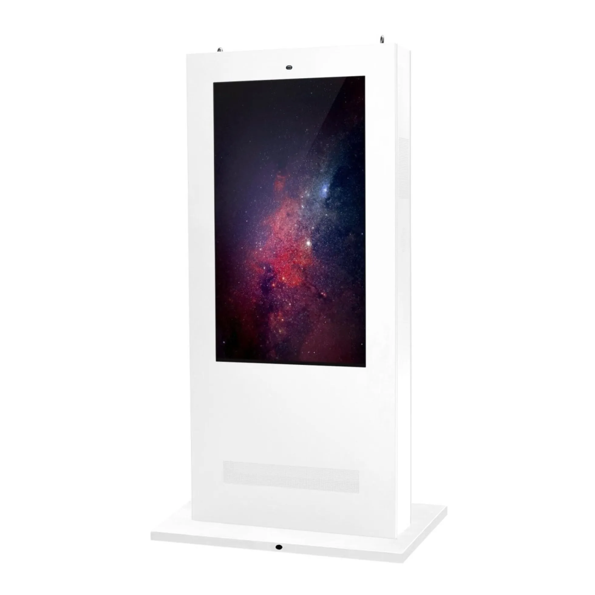 Tótem publicitario exterior pantalla LCD 55"- Doble cara - No táctil - Android - Blanco