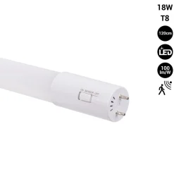 Tubo LED 120cm T8 con sensor de movimiento microondas - 18W - 100lm/w - 6000K