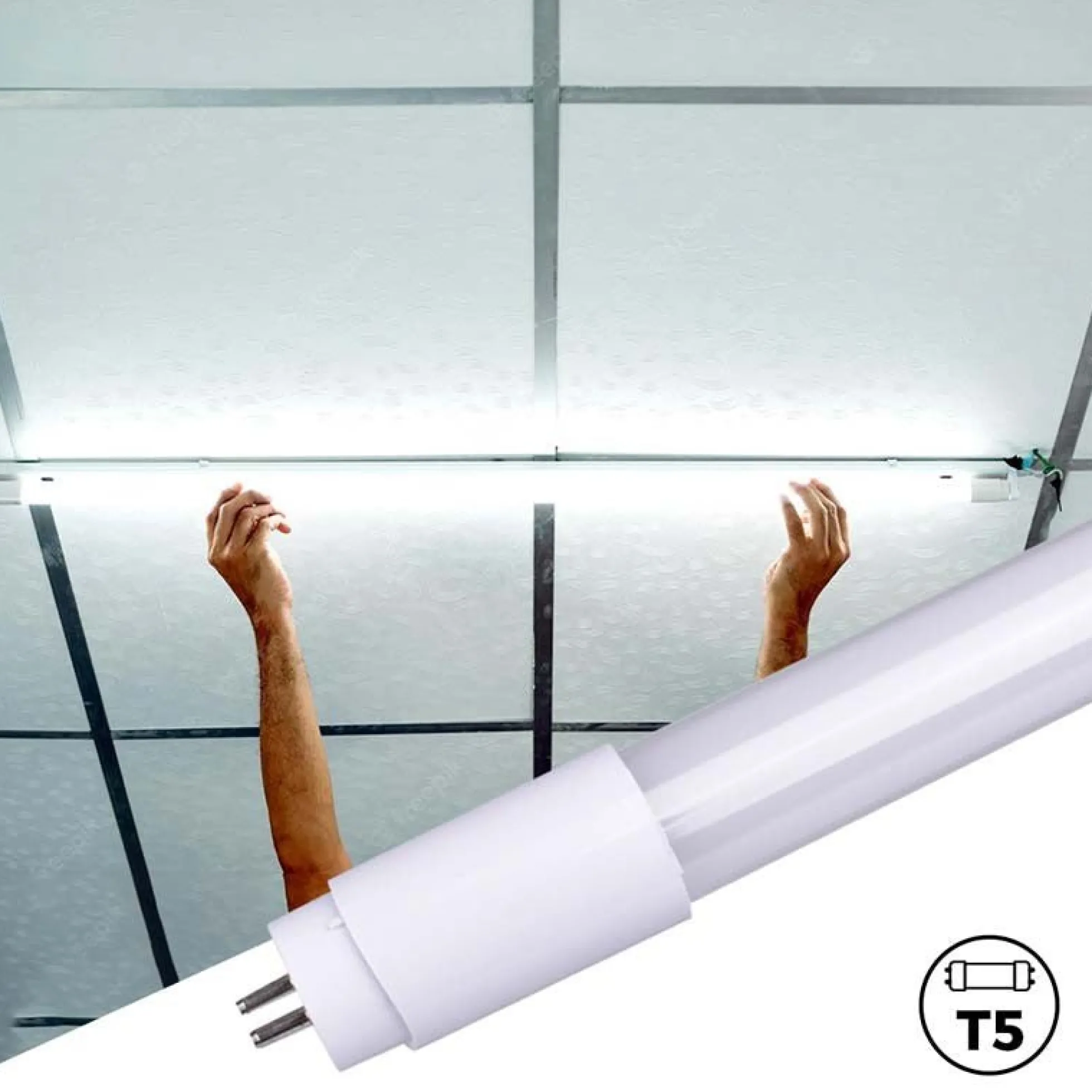 Tubo LED 60cm T5 - 10W - 100lm/W