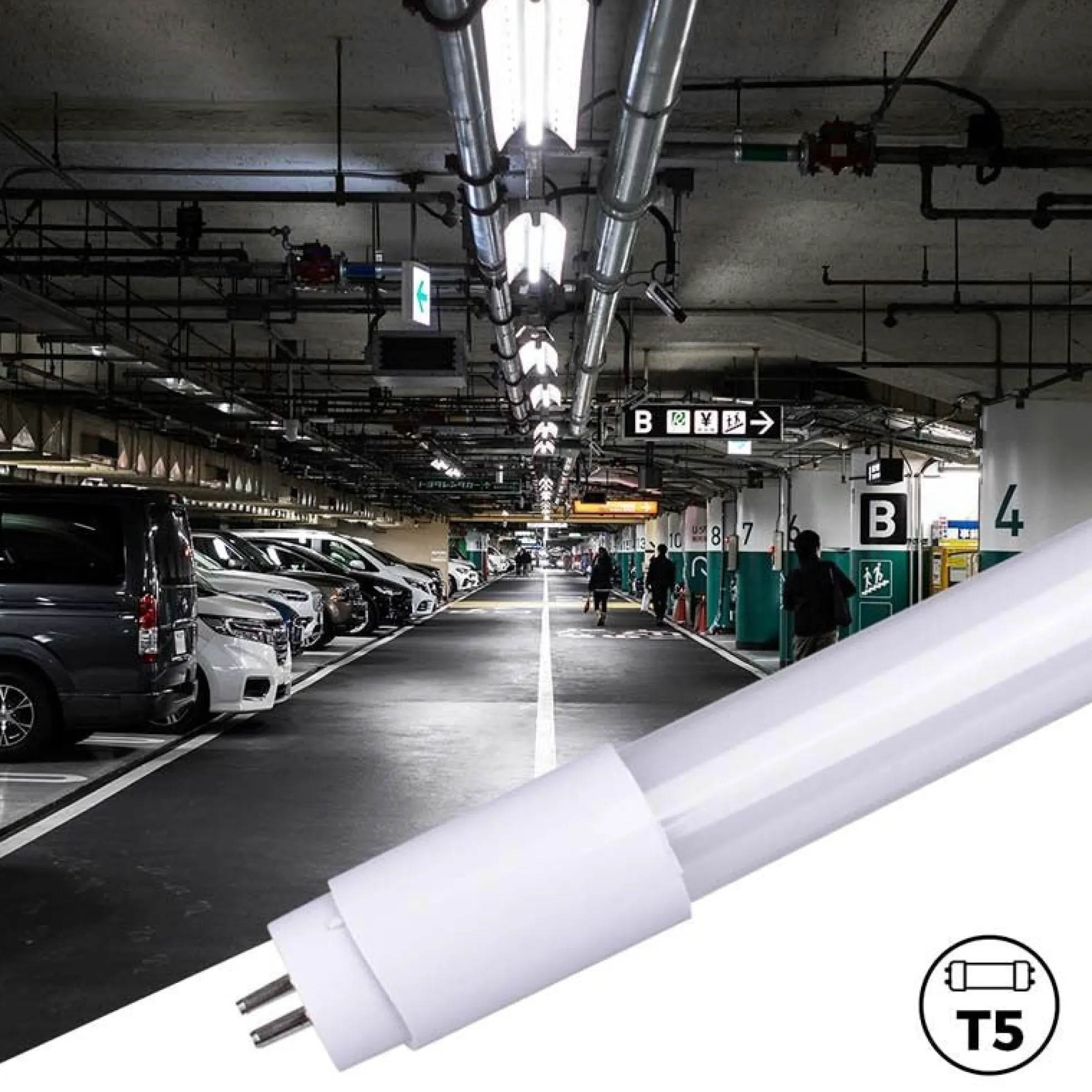 Tubo LED 60cm T5 - 10W - 100lm/W