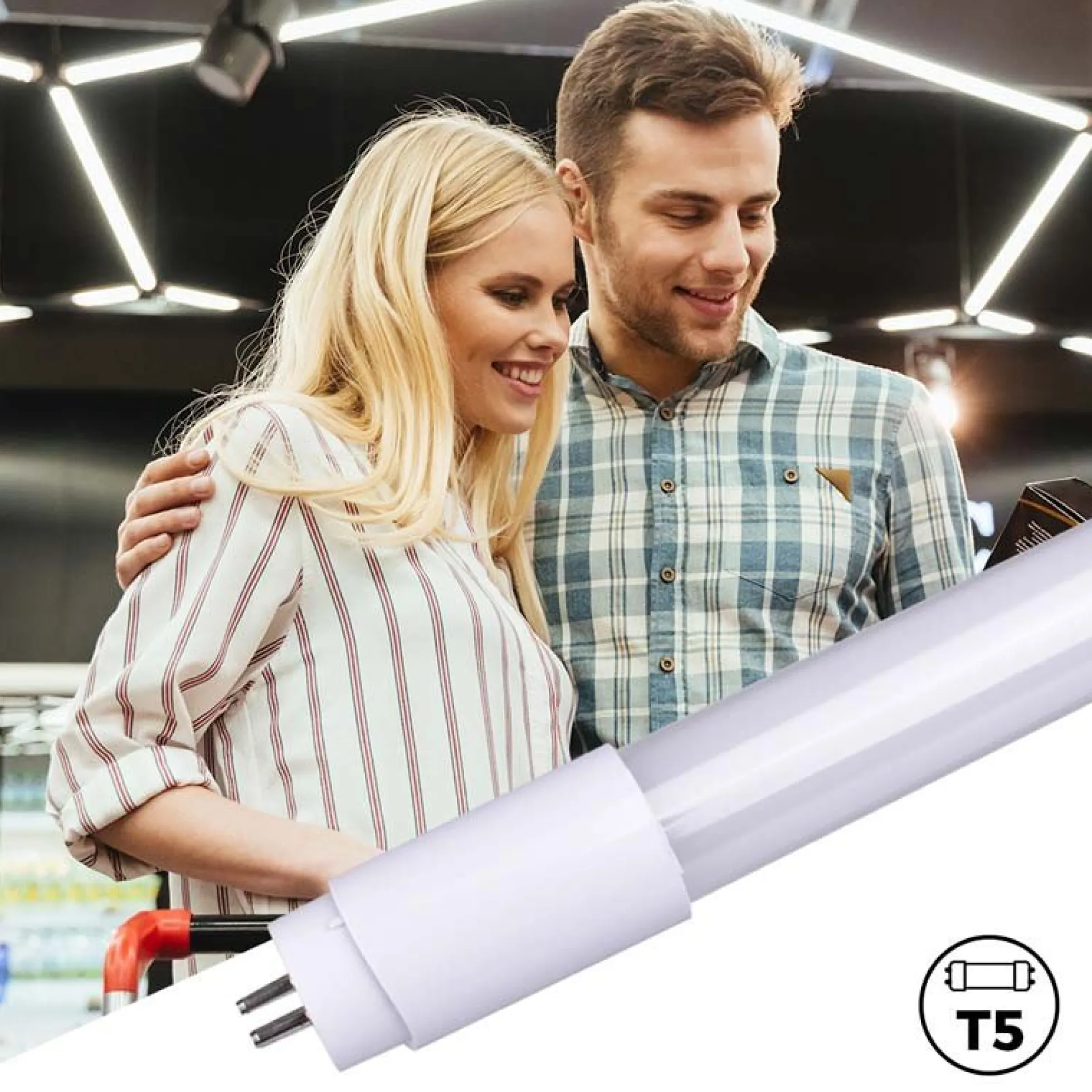 Tubo LED 60cm T5 - 10W - 100lm/W