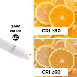 Tubo LED 150cm T8 - 24W - 140lm/W
