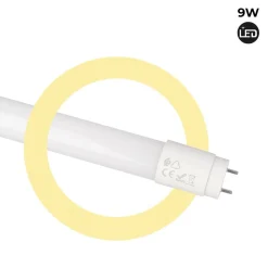 Tubo LED 60cm T8 - 9W -140lm/W - Cristal