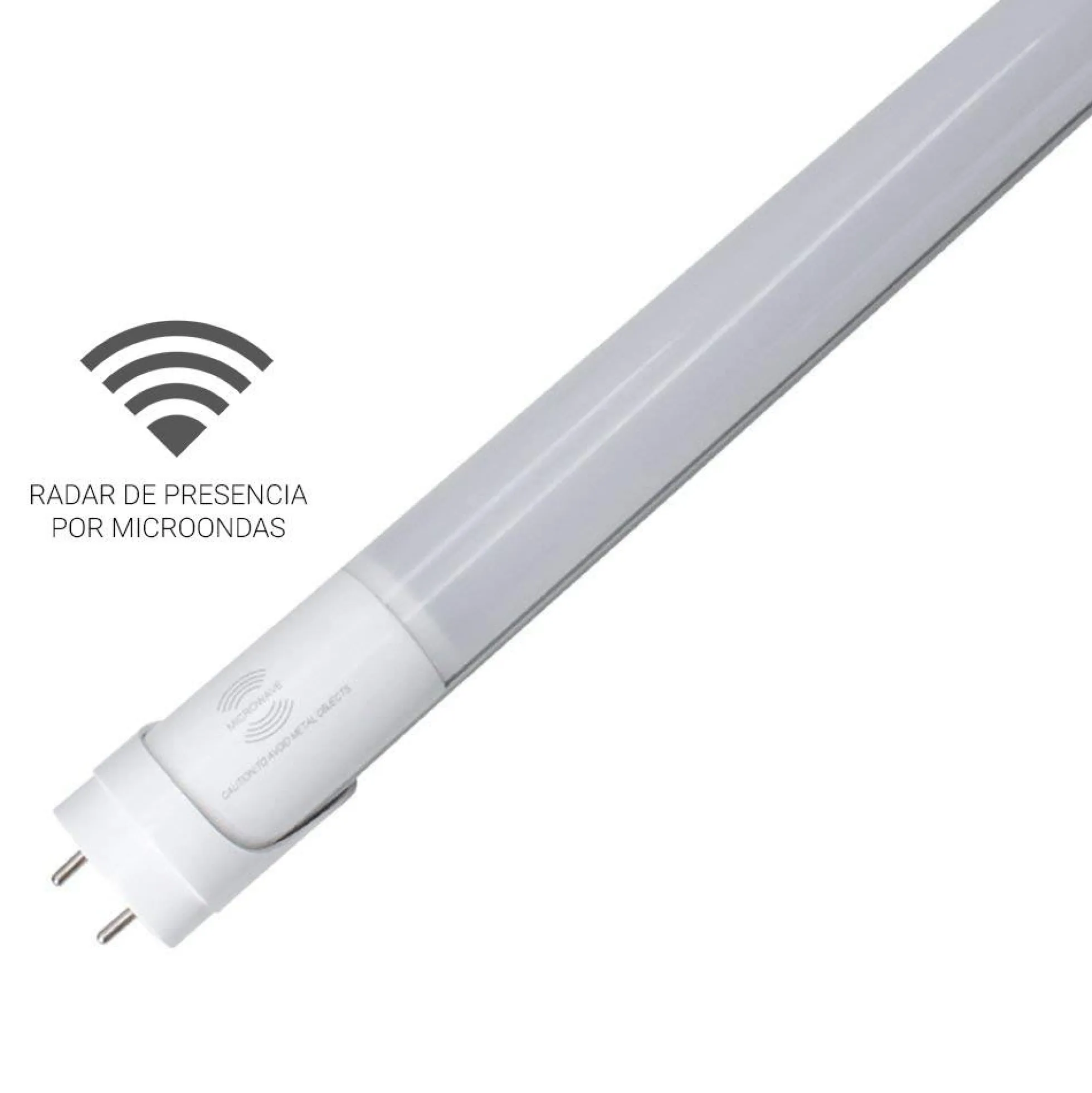 Tubo LED T8 150cm 24W con sensor microondas blanco 6000K cristal opal