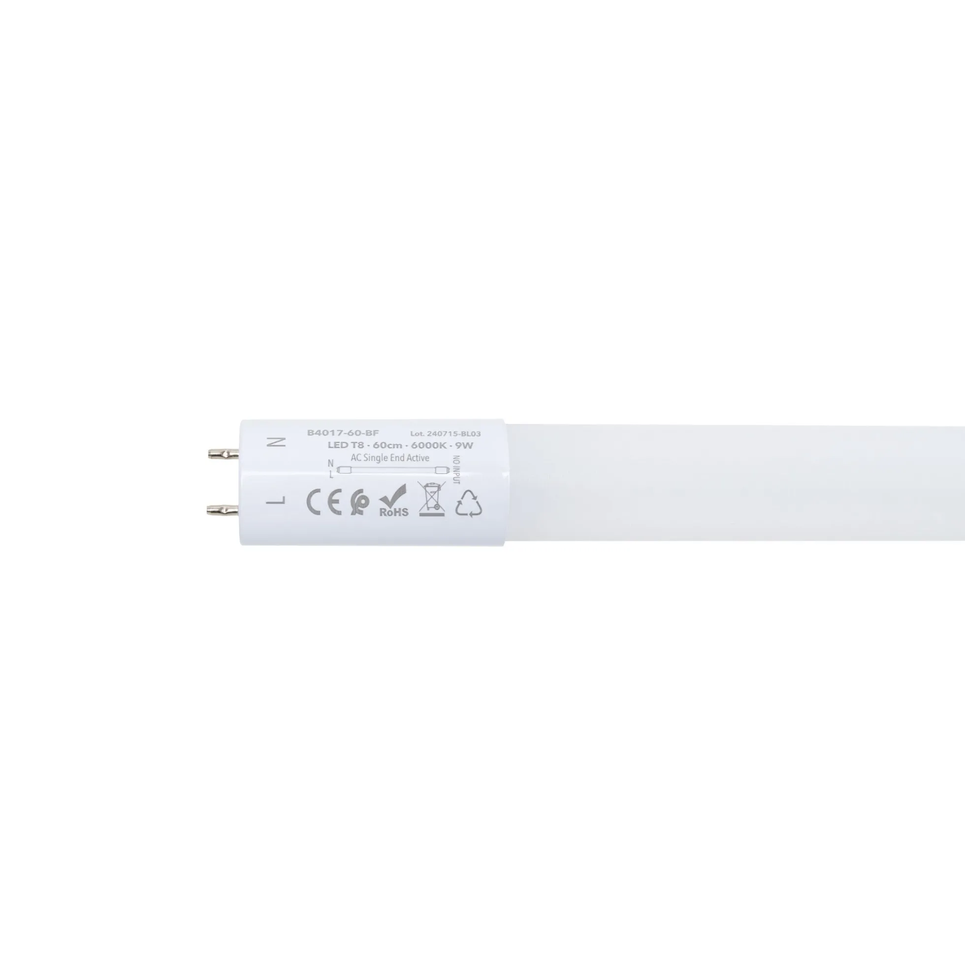 Tubo LED T8 con sensor de movimiento microondas 30-100% - 18W - 120 cm - 6000K