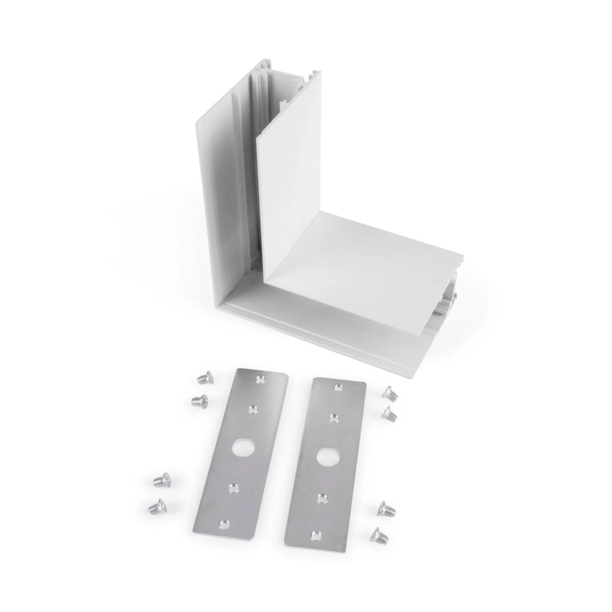 Unión en L para carriles magnéticos de superficie 20mm - Horizontal
