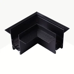 Unión en L para carriles magnéticos empotrables 20 mm - Horizontal