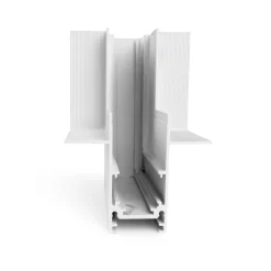 Unión en L para carriles magnéticos empotrables 20mm - Vertical