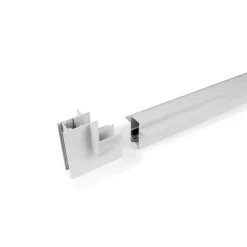Unión en L para carriles magnéticos empotrables 20mm - Vertical