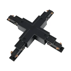 Unión en X para carril trifásico de superficie - Compatible con DALI
