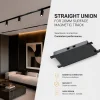Unión recta para carril magnético de superficie - 26mm