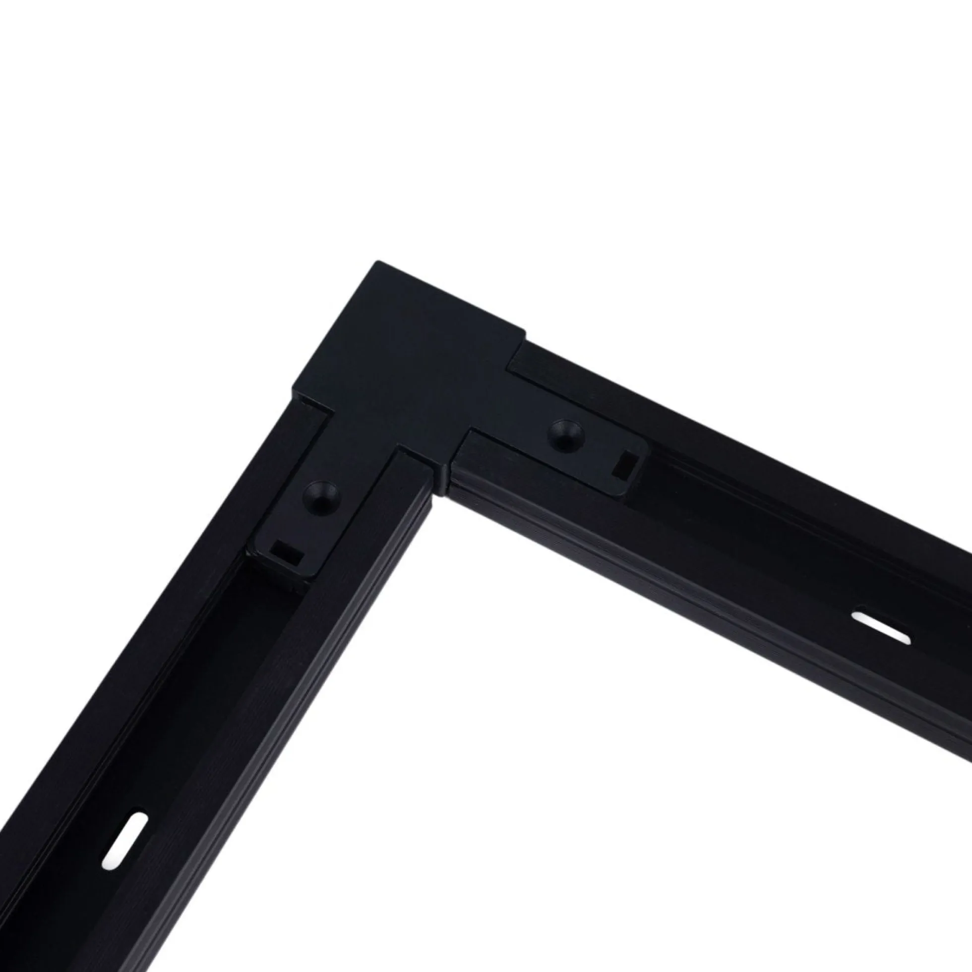 Unión rígida a 90º para carril monofásico de PVC ( Ref.: BTMP)