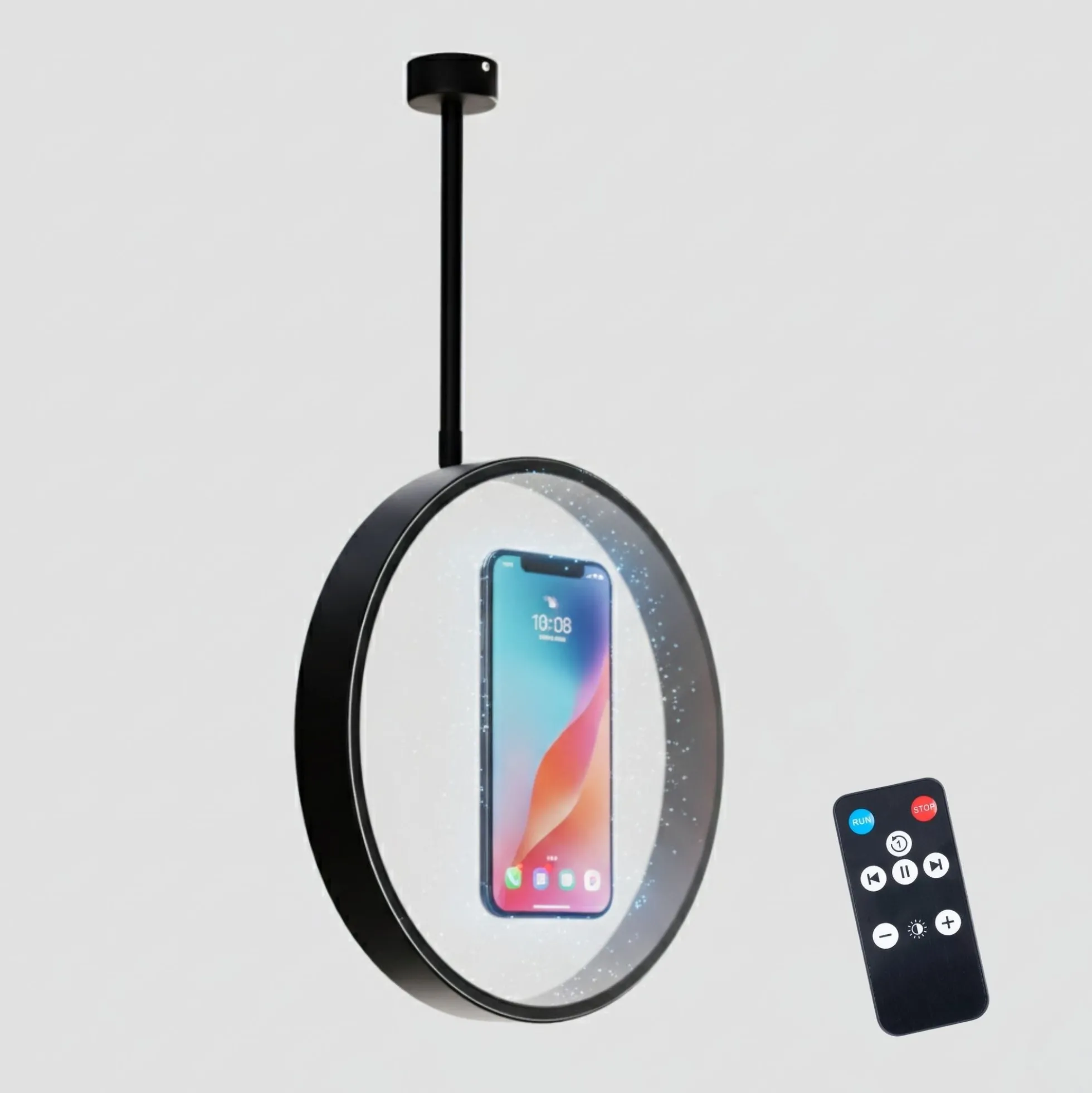 Ventilador holográfico 3D de techo - Soporte regulable - Ø 52cm - 72W